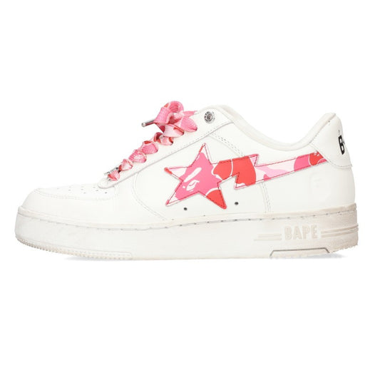 A BATHING APE BAPE STA Pink Low-Top Sneakers Size 26.5cm
