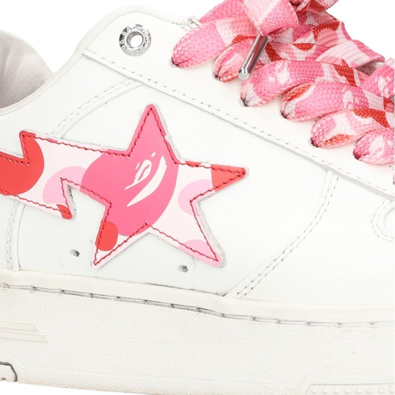 A BATHING APE BAPE STA Pink Low-Top Sneakers Size 26.5cm