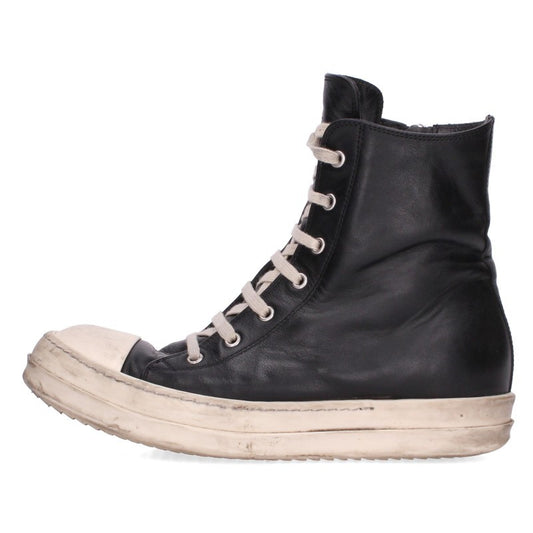 Rick Owens RAMONES Leather Hi-Top Sneakers Size EU 41