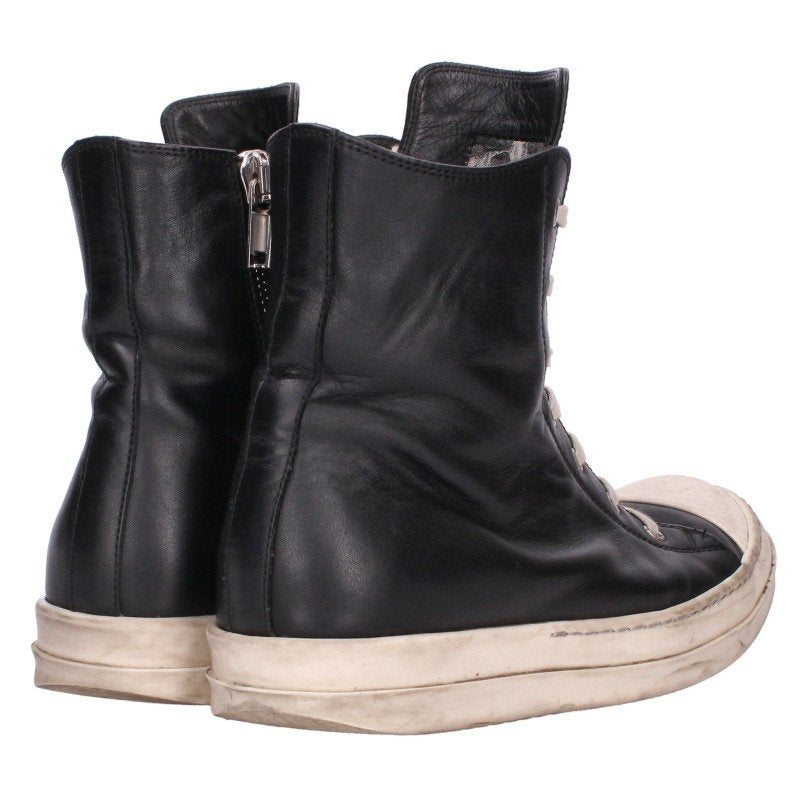 Rick Owens RAMONES Leather Hi-Top Sneakers Size EU 41