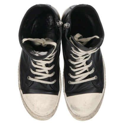 Rick Owens RAMONES Leather Hi-Top Sneakers Size EU 41