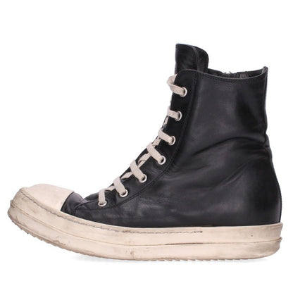 Rick Owens RAMONES Leather Hi-Top Sneakers Size EU 41
