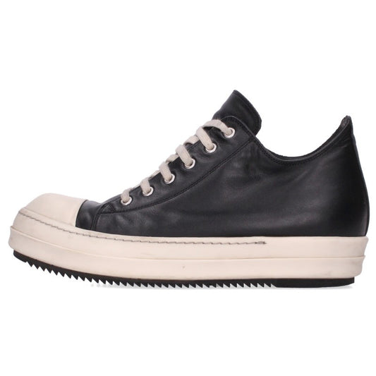 Rick Owens RAMONES LOW Leather Low-Top & White Size 41.5