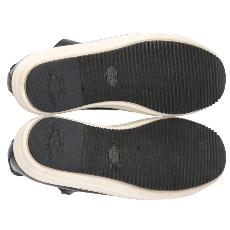 Rick Owens RAMONES LOW Leather Low-Top & White Size 41.5