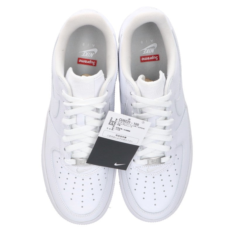 SUPREME x Nike Air Force 1 Low Leather Sneakers Size 27cm