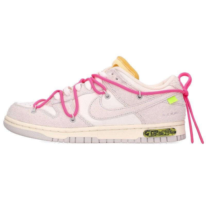 NIKE OFF-WHITE Dunk Low 1 of Grey/White Sneakers Size 25cm