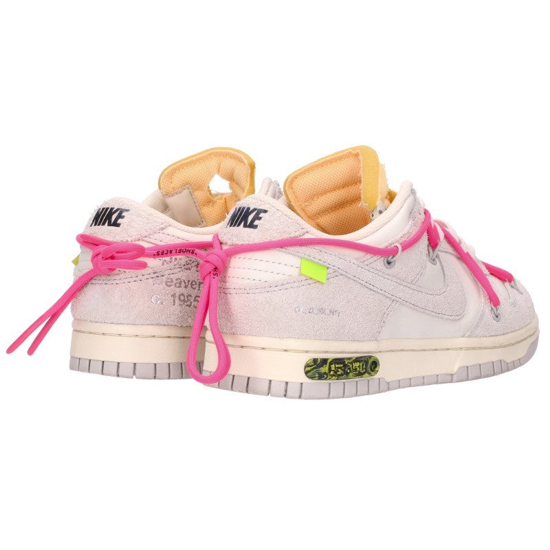 NIKE OFF-WHITE Dunk Low 1 of Grey/White Sneakers Size 25cm