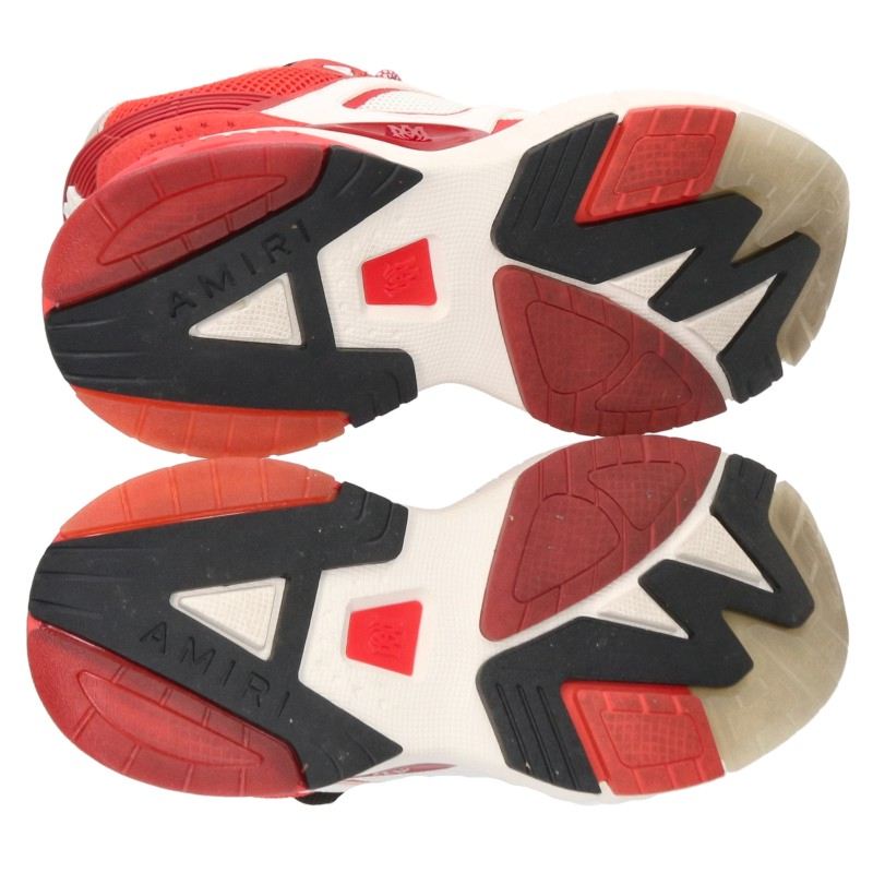 AMIRI MA Runner Low-Top Mesh Sneakers White/Red Size 27cm