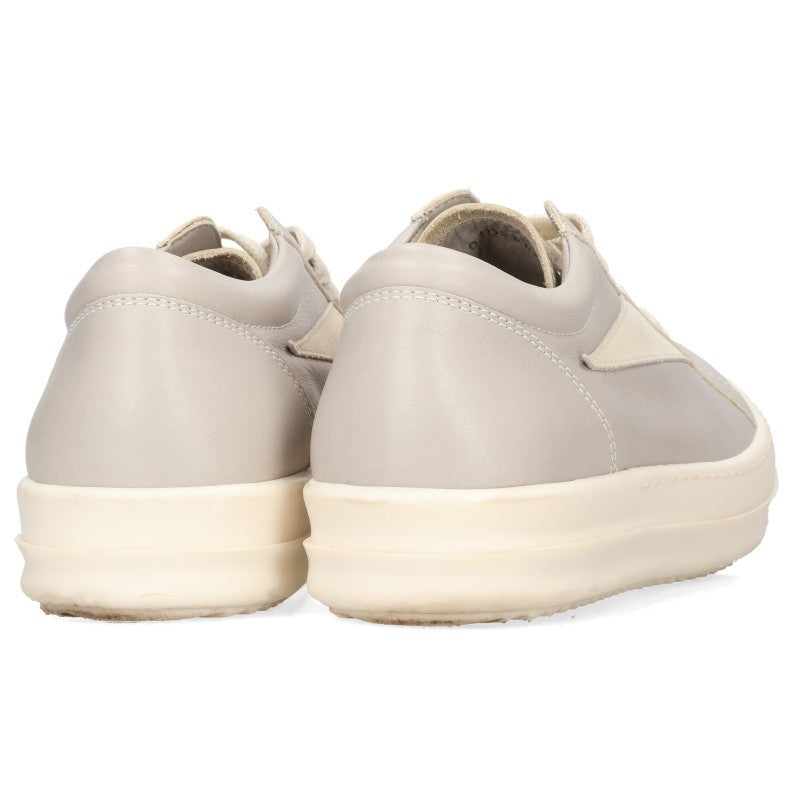 Rick Owens VINTAGE SNEAKS Leather Sneakers Gray Size 37