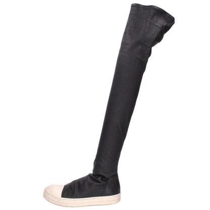 Rick Owens Long Leather Black/White Sneakers Size 36.5