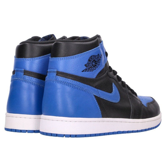NIKE Air Jordan 1 Retro High Black/Blue Sneakers Size 27.5cm