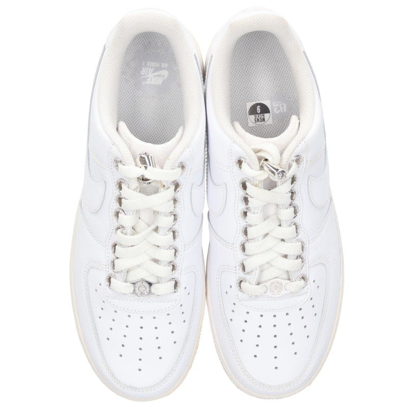 Chrome Hearts Nike Air Force 1 Bolo White Silver Sneakers Size 27cm
