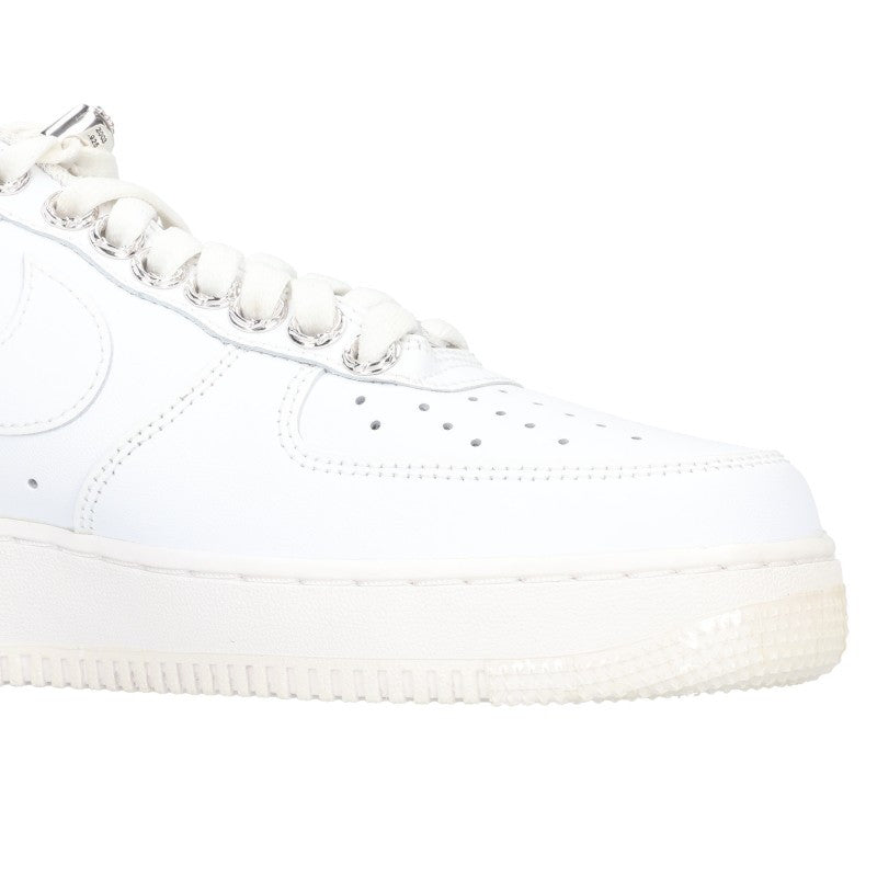 Chrome Hearts Nike Air Force 1 Bolo White Silver Sneakers Size 27cm