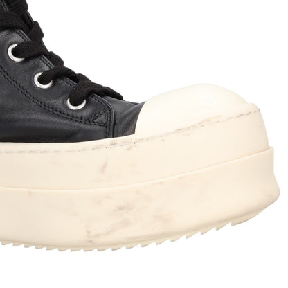 Rick Owens Mega Bumper Leather Sneakers Black/White Size 36