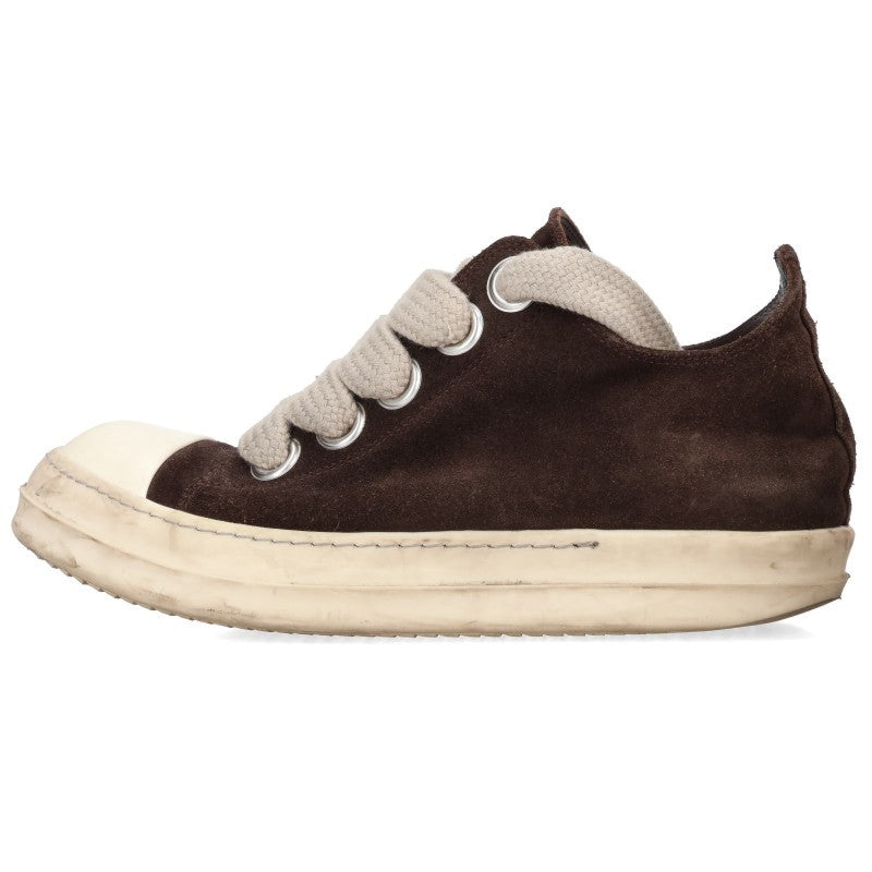 Rick Owens JUMBOLACE RAMONES LOW Sneakers Brown Size EU 41