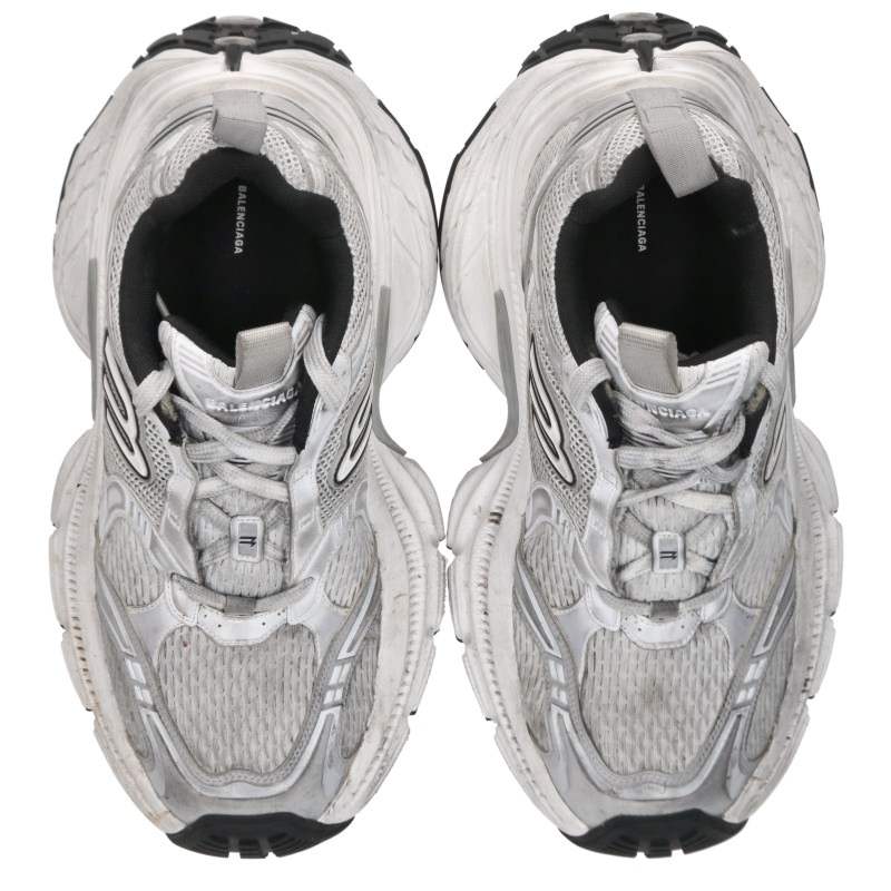 BALENCIAGA 10XL Sneakers Grey & White Size EU 44