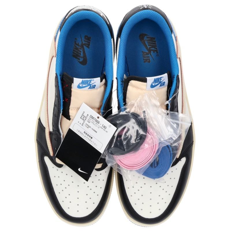 NIKE x fragment design Air Jordan 1 Low Blue Sneakers Size 28cm