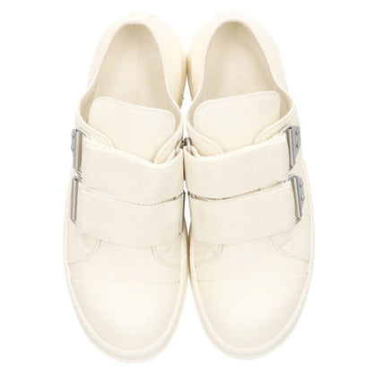 Rick Owens STRAP LOW SNEAKS White Leather EU 45 Sneakers Size EU 45
