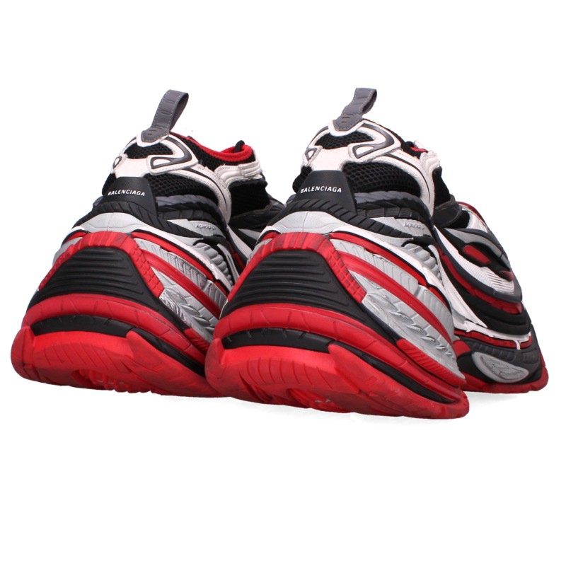 BALENCIAGA Platform Sneakers Red Black Size EU 42