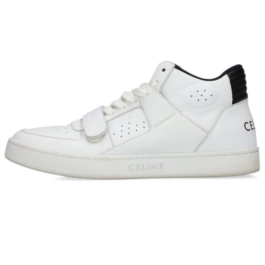 CELINE CT-02 Velcro Mid-Cut Sneakers White Size EU 42