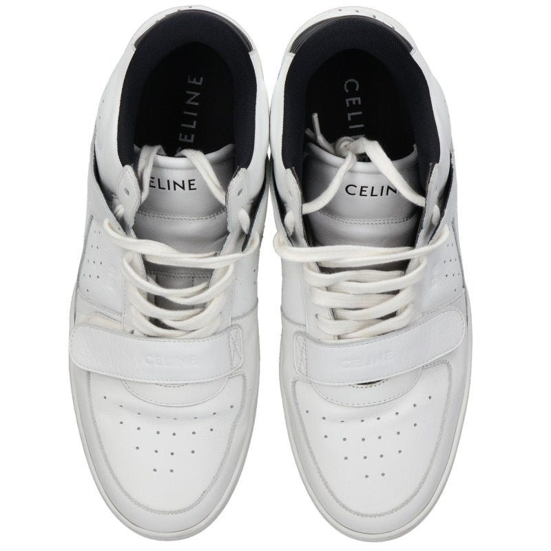 CELINE CT-02 Velcro Mid-Cut Sneakers White Size EU 42