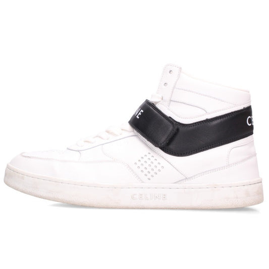 CELINE Velcro Strap Low-Top Sneakers White Size EU 42