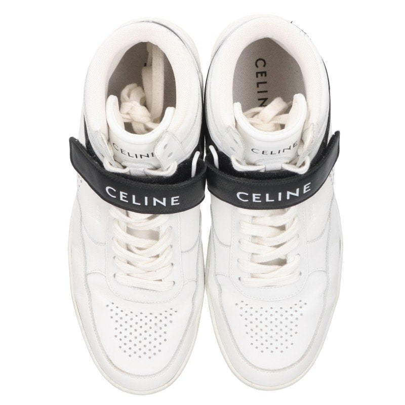 CELINE Velcro Strap Low-Top Sneakers White Size EU 42