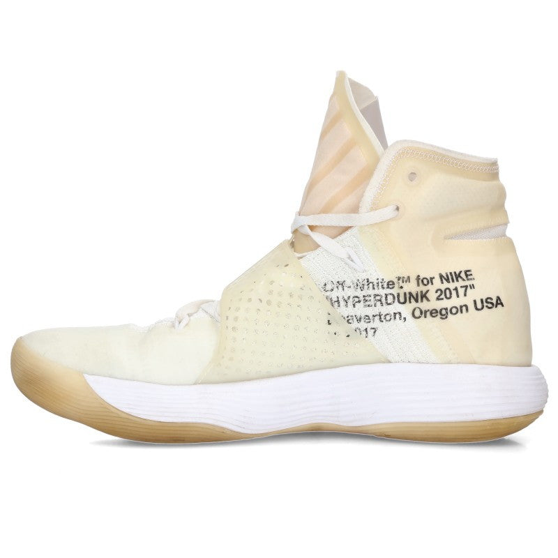 NIKE OFF-WHITE React Hyperdunk Sneakers White Size 28cm