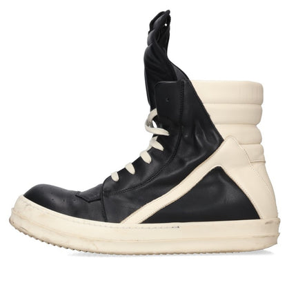 Rick Owens Geobasket Leather Hi-Top Sneakers Size EU 45