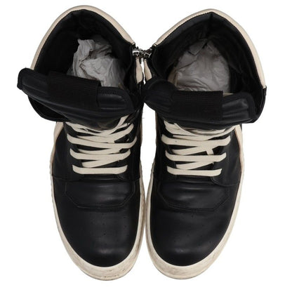 Rick Owens Geobasket Leather Hi-Top Sneakers Size EU 45