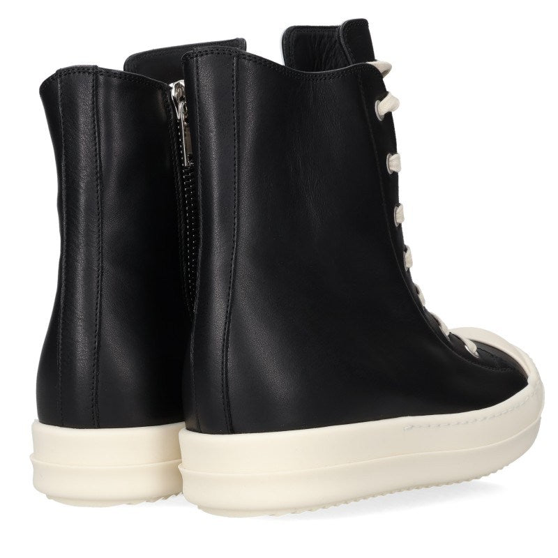 Rick Owens Ramones Leather Hi-Top Sneakers Size EU 39