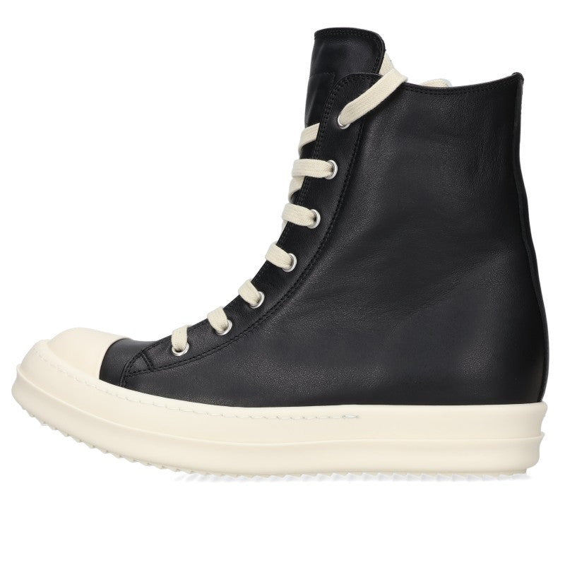 Rick Owens Ramones Leather Hi-Top Sneakers Size EU 40