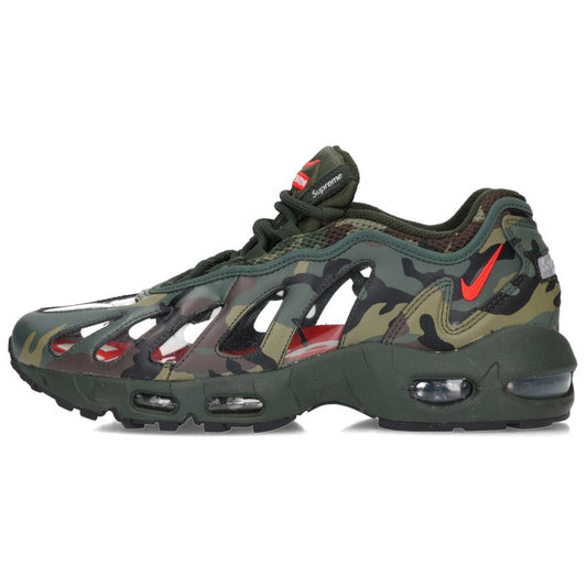 NIKE x SUPREME Air Max 96 Sneakers Khaki Size 27cm