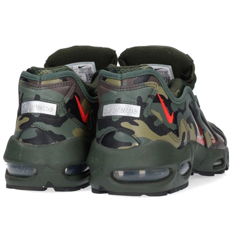 NIKE x SUPREME Air Max 96 Sneakers Khaki Size 27cm