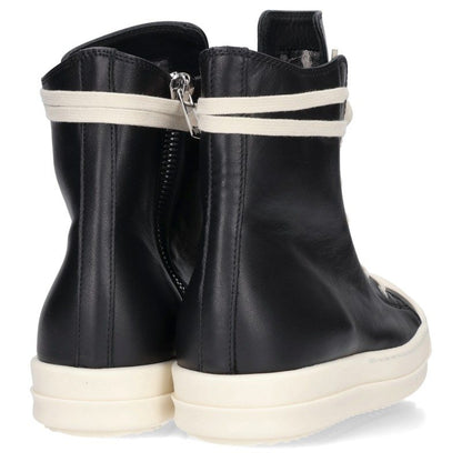 Rick Owens RAMONES Leather Sneakers Black/White Size Multi
