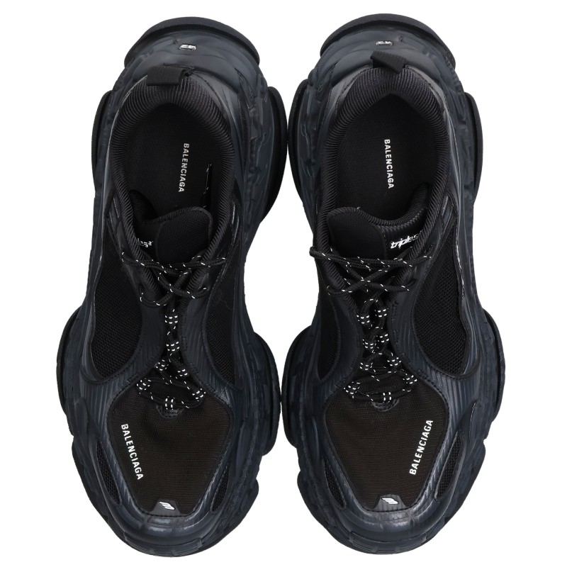 BALENCIAGA Triple S.2 Lace-Up Sneakers Black Size EU 42