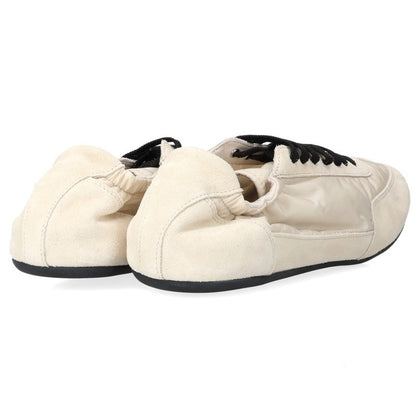 PRADA 2EG479 Re-Nylon Suede Collapse Sneakers Beige Size 9