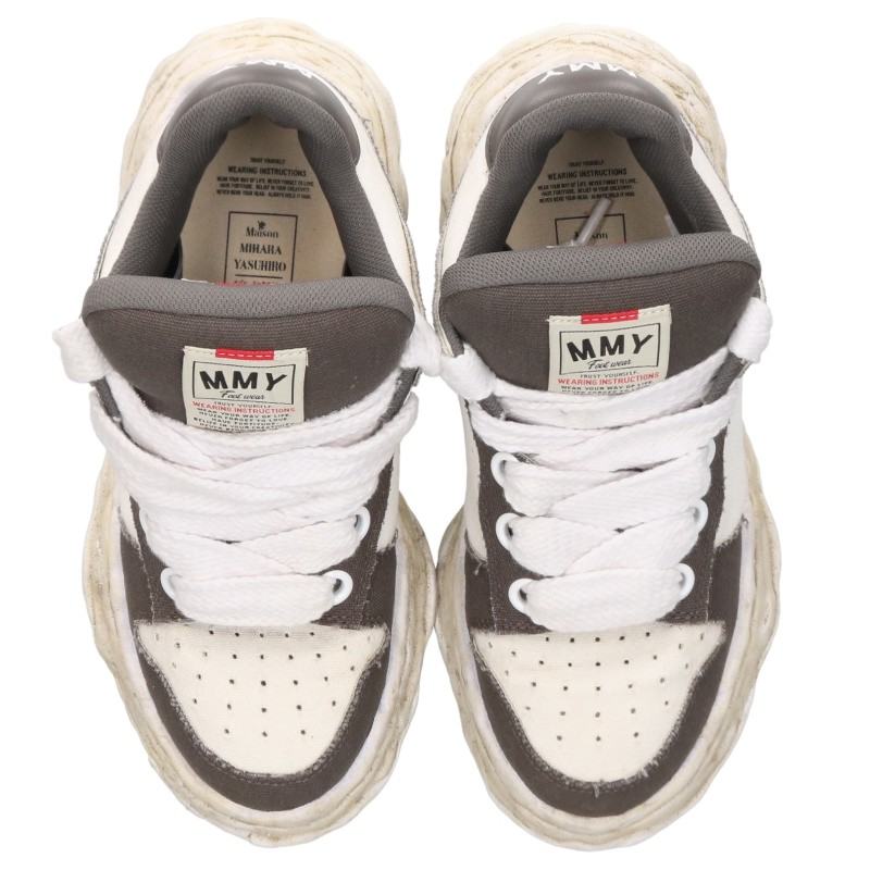 MIHARAYASUHIRO 13FW Wayne Sneakers Grey/White Size EU 41