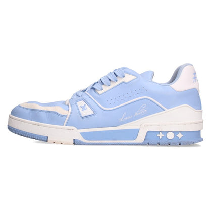 LOUISVUITTON LV Trainer Line Low-Top Sneakers Blue Size 8