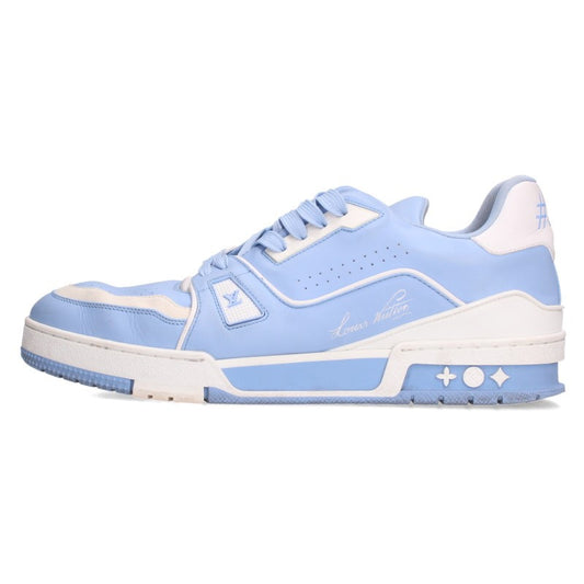 LOUISVUITTON LV Trainer Line Low-Top Sneakers Blue Size 8