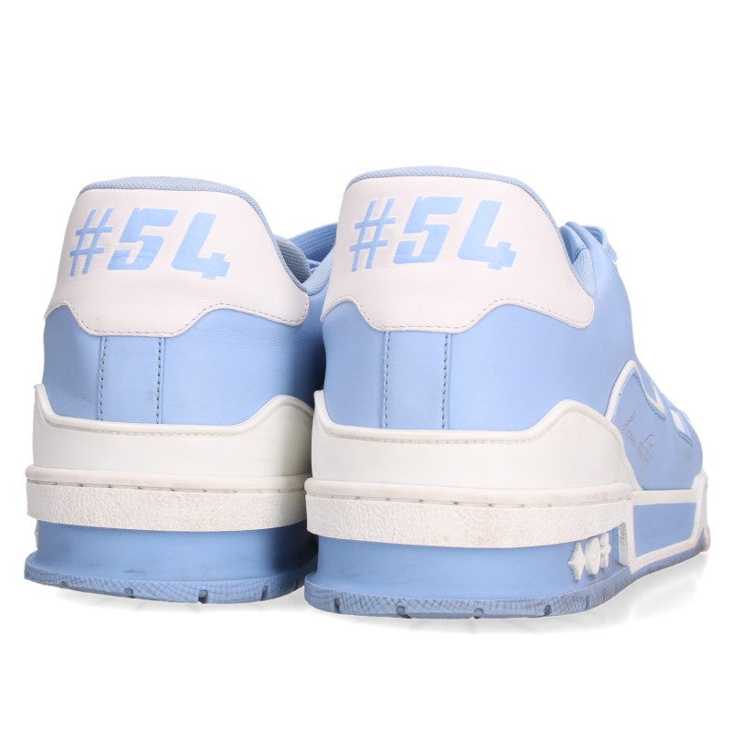 LOUISVUITTON LV Trainer Line Low-Top Sneakers Blue Size 8