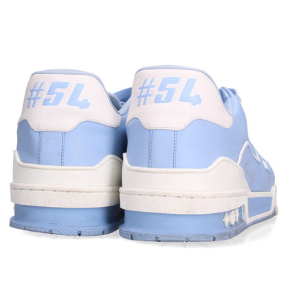 LOUISVUITTON LV Trainer Line Low-Top Sneakers Blue Size 8