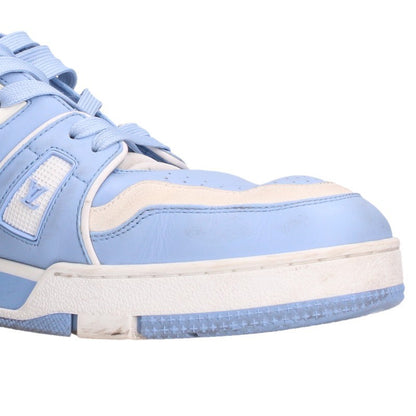 LOUISVUITTON LV Trainer Line Low-Top Sneakers Blue Size 8