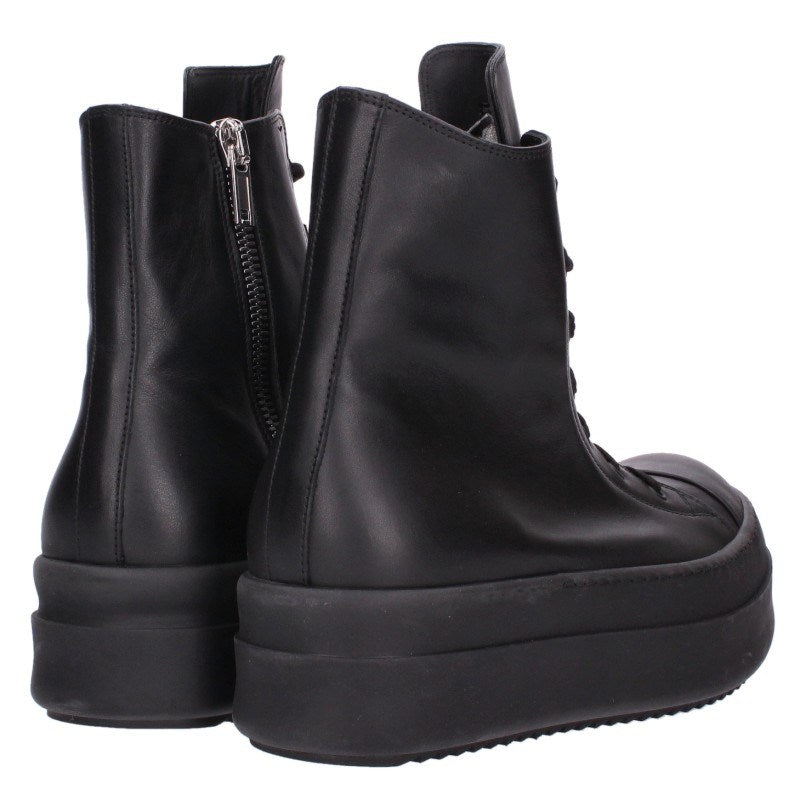Rick Owens MEGA BUMPER Leather Sneakers Black Size EU 42