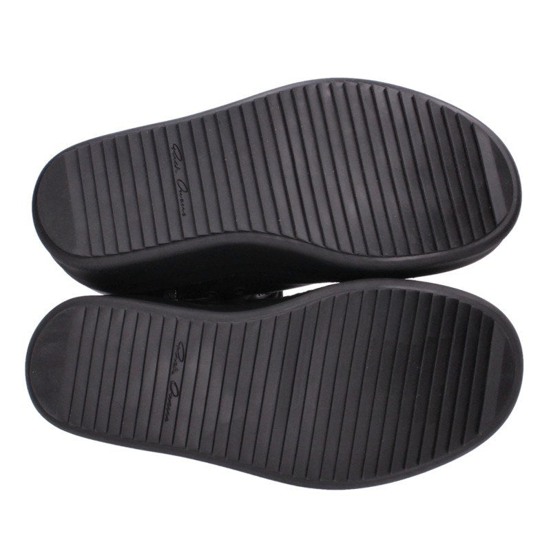 Rick Owens MEGA BUMPER Leather Sneakers Black Size EU 42