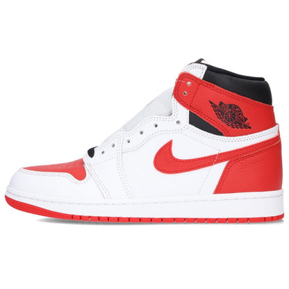 NIKE Air Jordan 1 Retro High OG White Red Sneakers Size 26.5cm
