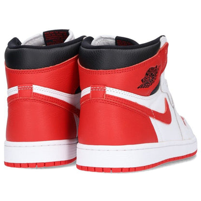 NIKE Air Jordan 1 Retro High OG White Red Sneakers Size 26.5cm