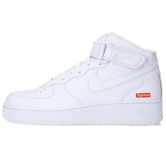 NIKE Air Force 1 Mid Supreme Sneakers White Size 27cm