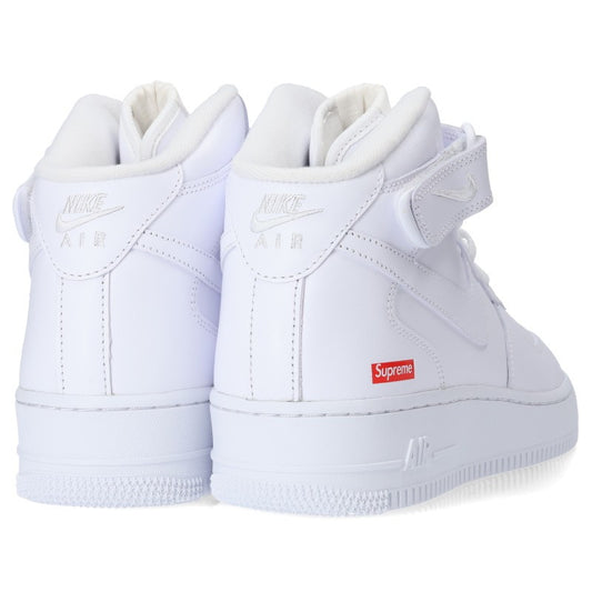 NIKE Air Force 1 Mid Supreme Sneakers White Size 27cm