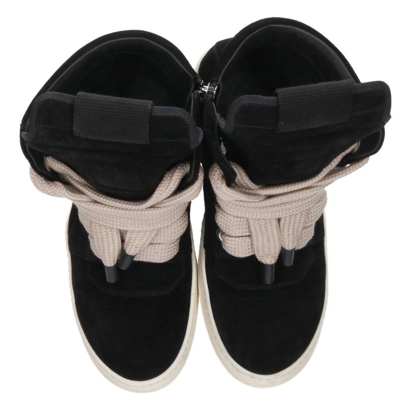 Rick Owens JUMBOLACE Sneakers Black/White Size EU 43